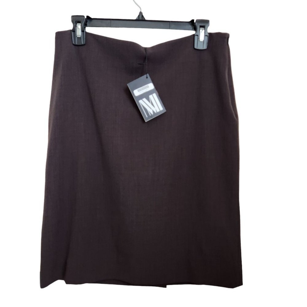 MM. LAFLEUR New York Noho Stretch Lined Pencil Skirt Size 6‎ Dark Brown NWT $145